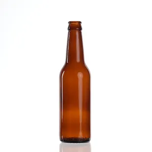 12盎司330毫升长颈定制设计圆形空啤酒瓶啤酒冰咖啡饮料