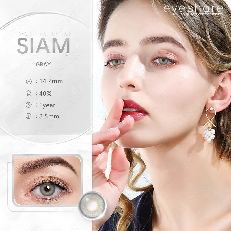 EYESHARE 1 Pair Colored Contact Lenses Natural Blue Eye Lenses Brown Green Eye Lenses Yearly Beauty Cosmetic Eye Color