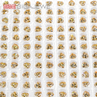 GIGAJEWE 6.5mm 1ct Moissanite taille cœur couleur champagne chaud VVS1, pierre précieuse en vrac, passe le test du diamant, vente en gros