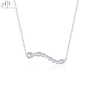 จี้เพชรแท้ทองคำขาว 18K จากซัพพลายเออร์ฮ่องกง สำหรับผู้หญิง สวมใส่ได้ทุกวัน เครื่องประดับคุณภาพสูง ขายส่ง - Product Image 2