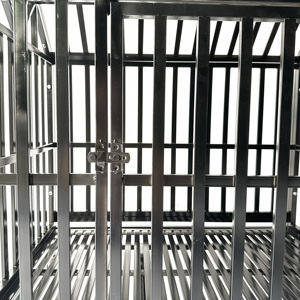 Modèle personnalisé multi-tailles facile à assembler Cage noire et épaisse pour animaux de compagnie en tube de métal et en fer Cage pour chien robuste avec intérieur - Product Image 6