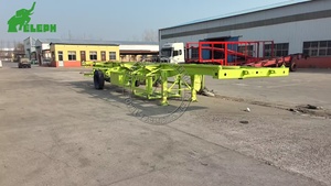 Semi-remorque squelette porte-conteneurs 3 essieux 20FT 40FT pour le <span class=keywords><strong>transport</strong></span> de marchandises avec générateur sous châssis en option - Product Image 2