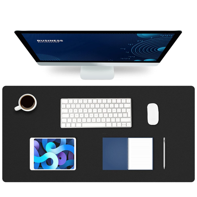 Factory Personalized Leather Computer Mat Waterproof Desk Mat Non Slip Leather Mouse Pad