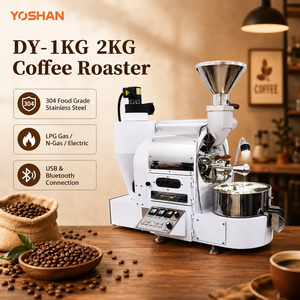 1kg Batch Gas Coffee Roaster for Industrial Coffee Processing Lines Coffee Roaster Machine Price - Product Image 1