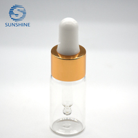 Flacon compte-gouttes en verre de 10 ml, flacon en verre avec compte-gouttes pour huile essentielle ou parfum