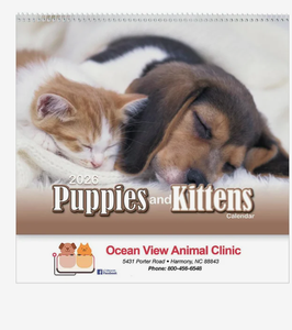 Calendarios <span class=keywords><strong>de</strong></span> Pared Espirales Personalizados con Logotipo, Regalo Promocional para Cachorros y Gatitos 2027, Venta al Por Mayor Premium - Product Image 1