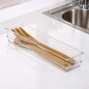 Meerdere Combinaties Doorzichtige Veelzijdige Opbergbak Pasta Lepel Vork Mes Plastic Lade Organizer Voor Keukengereedschap