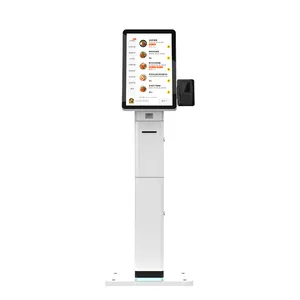 Kiosk Manufacturer Cash Payment Kiosk Self Ordering Kiosk in Restaurant with Cash Acceptor /POS terminal