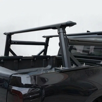 New Aluminium Cross Bar Roof Rack for Pickup Truck Bed-Heavy-Duty 500KG Load Capacity Adjustable Length Fits Toyota & Ford