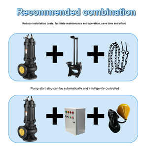 <span class=keywords><strong>Pompe</strong></span> submersible pour eaux usées CZME WQ en fonte, anti-enroulement, pour eaux usées domestiques et industrielles - Product Image 3
