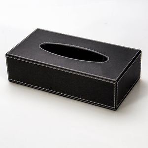 Nhà máy tùy chỉnh PU da hộp giấy khách sạn hình chữ nhật mô hộp máy tính để bàn hộp lưu trữ - Product Image 1