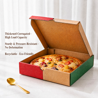 Boîtes à pizza en kraft de qualité alimentaire imprimées sur mesure, à emporter, 7-18 pouces, vente en gros