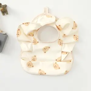 Hot selling washable decorative hose baby bandana bibs ruffle frill bibs