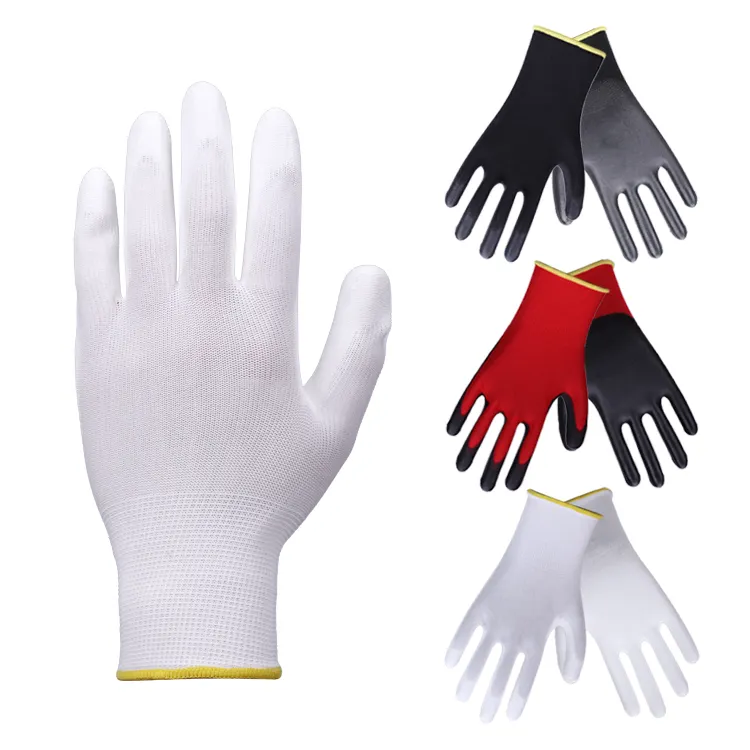 XINGYU En388 4131 Guantes de Trabajo Guantes de PU de nailon recubiertos de Palma Guantes DE SEGURIDAD aptos para palma de poliuretano Guantes DE TRABAJO