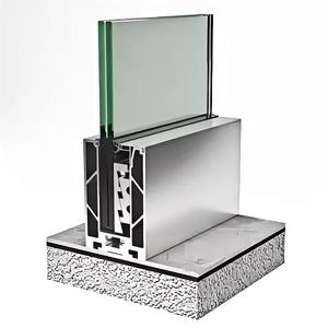 Rampe à canal en U Rampe de <span class=keywords><strong>terrasse</strong></span> Rampe en verre sans cadre Balcon Profil en aluminium. - Product Image 2
