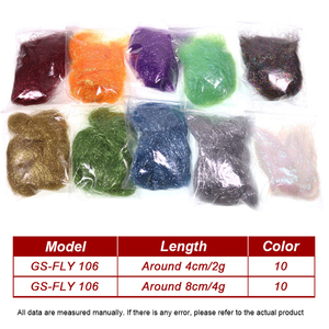Matériel de pêche à la mouche, Ice <span class=keywords><strong>Dub</strong></span> de 4 cm et 8 cm pour nymphes, scuds, ailes de glace, fibres pour thorax, matériel de doublage, flash, paillettes, matériau de mélange - Product Image 2