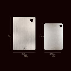 Planche à découper en acier inoxydable C301 en gros – Outil de cuisine pratique pour fruits, légumes et viande, facile à nettoyer - Product Image 4