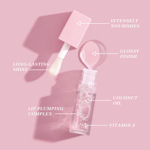 Toptan özel etiket dudak Plumper E vitamini uzun ömürlü parlaklık yoğun besleyici dudak parlatıcısı tamir dudak yağı - Product Image 2