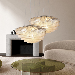 Lampadario Moderno Minimalista per Camera da Letto e Soggiorno, Lampada a Sospensione di Design a Forma di Nuvola per Hotel e Villa - Product Image 6