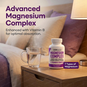 Capsules du complexe de magnésium OEM avec glycinate de magnésium Citrate Oxyde de malate Taurate Aspartate Orotate & <span class=keywords><strong>Mag</strong></span> Chlorure de zinc - Product Image 3