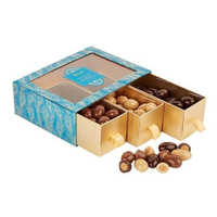 Scatole di cioccolatini stampate con marchio Logo trasparente scatole di cioccolato con finestra sfuse