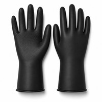 Sarung Tangan PVC Tahan Bahan Kimia, Tahan Aus & Anti-Selip, Tahan Air, Bebas Bubuk, untuk Bekerja