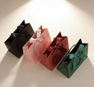 Bolsas de Papel para Compras con Asa de Cinta Dorada, Logotipo Personalizado, Regalo, Boutique, Cosméticos, Suministros de Lujo para Manualidades, Rectangulares, Estampado en Caliente, 100 Unidades - Product Image 6