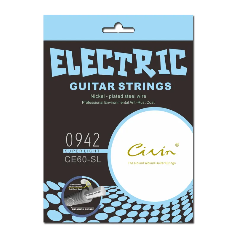 2023 cordes de guitare populaires CIVIN CE60-SL-0942 accessoires de guitare électrique