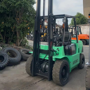 รถยกมิตซูบิชิ เครื่องยนต์ดีเซล มือสอง ขนาด 2.5-7 ตัน รุ่น FD25 FD30 สำหรับใช้งานนอกพื้นที่ ขนาด 1220x125x50 มม. ความยาวงา 1000 มม. สภาพดี - Product Image 1