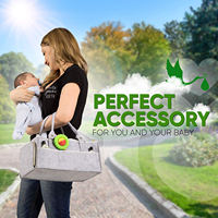 Organisateur de couches portable, sac de rangement pour bébé nouveau-né, bac de rangement multifonctionnel pour enfants pour la crèche et les fournitures quotidiennes pour bébés