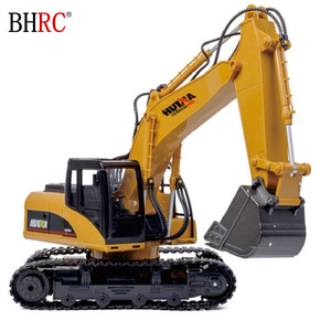 Camión Excavador de Control Remoto 1550 1/14 2.4G 15CH, Simulación Realista de Camión de Ingeniería con Agarre para Madera, Juguetes de Excavadora RC - Product Image 1