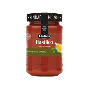Salsa de Tomate con Albahaca Natural Helios Basilico 380G Sin Gluten - Product Image 1