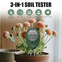 Testeur de sol analogique 3 en 1, capteur d'humidité du sol, de pH et de luminosité, détecteur de sol intelligent pour jardin/plante/ferme