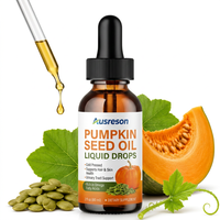 Huile de graines de citrouille pure OEM, extrait liquide d'herbes, supplément pour cheveux et peau, prix Chine, huile de graines de citrouille pressée à froid en gros, gouttes d'huile de graines de citrouille