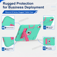 Étui antichoc robuste pour iPad A16 11e génération 2025 iPad 10e génération 10,9 2022 avec support pliable, coque de protection OEM ODM