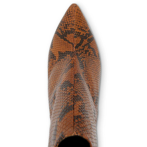Stylish Stiletto High Heel Short Boots Snake Print <strong>Ankle</strong> <strong>Booties</strong> for Women - Product Image 4