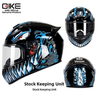 Casque de moto intégral Qike Safety ABS, design unisexe, pour toutes les saisons. Modèle de protection durable personnalisé