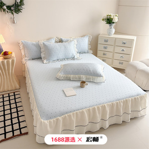 Cooling Ice Silk Mat 1.2m 1.5m 1.8m 2.0m Bed Summer Princess Style PE Foam Baby Bedding - Product Image 5