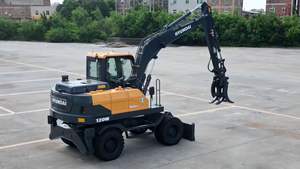 Neue Hyundai R120wm 9ton-10tons Rad bagger Fabrik Direkter Preis Stabile Leistung 1 Jahr Motor pumpe Zahnrad greifer Greifer klemme - Product Image 2