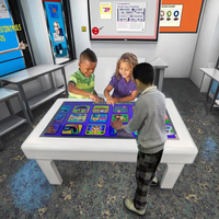 Table de jeu interactive éducative multi-touch à écran tactile intelligent Android avec bandes LED pour une utilisation à domicile, contrôle par application WiFi