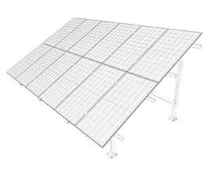 Оцинкованный стальной столб монтажный солнечный PV модуль сваи таранная конструкция наземное крепление Солнечная Монтажная система 1 МВт