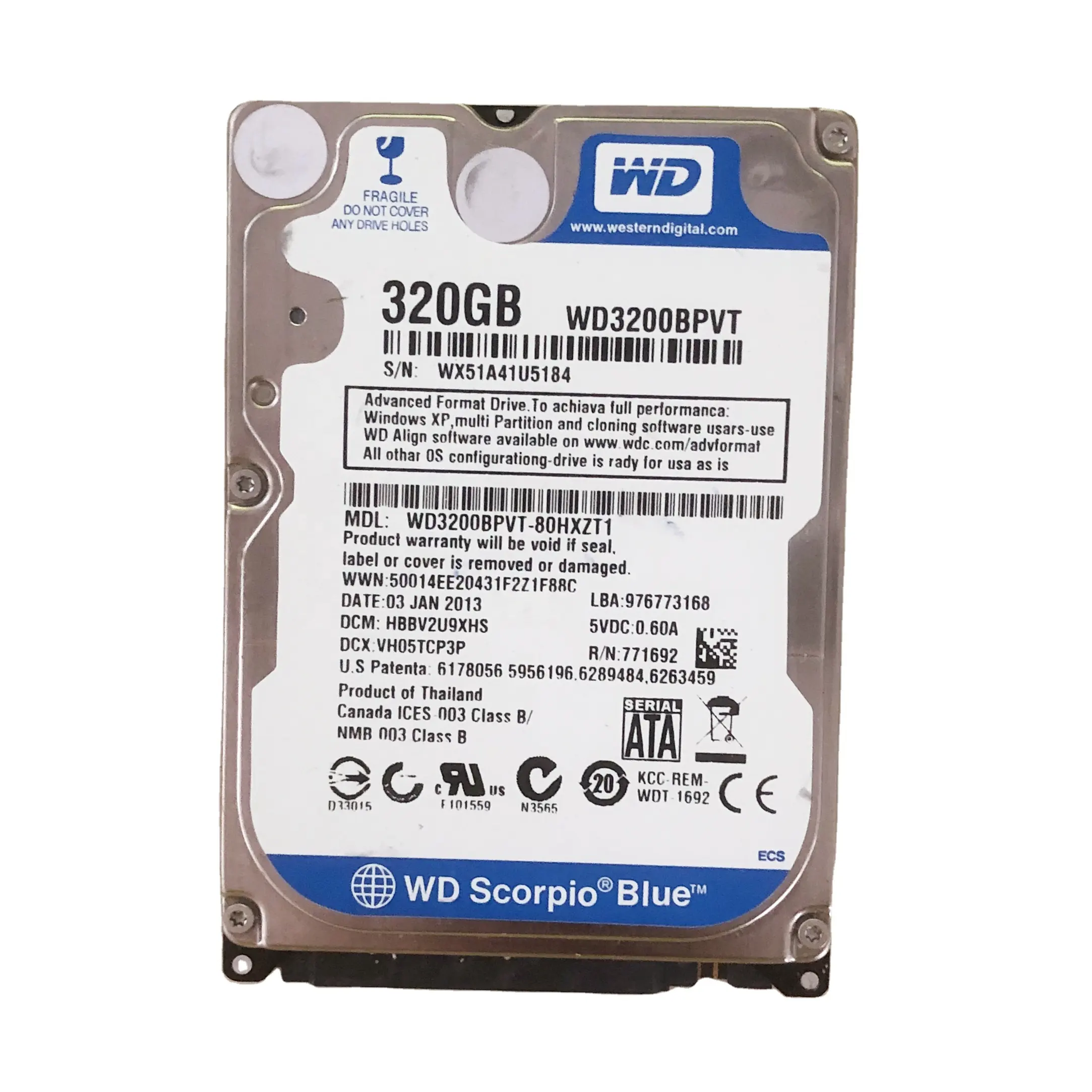 High quality 2 5 Inch 320GB HDD Hard Drive internal Hard Disk for laptop