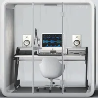Sala riunioni per ufficio cabina di isolamento acustico pratica di musica pianoforte Live Webcasting Studio cabina di registrazione cabina audio a prova di suono