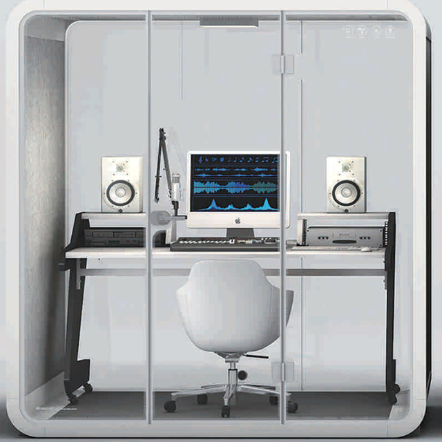 Office Meeting Room Sound Isolation Booth Practicing Music Piano Live Webcasting Studio Recording Booth Sound Proof Sound Booth