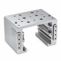 Pièces d'automatisation personnalisées pour ligne d'assemblage, aluminium 6061 anodisé, production en petites séries, fournisseur OEM, commande en gros
