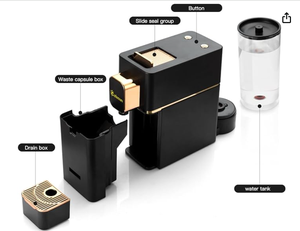 Mini automatique pour machine à <span class=keywords><strong>café</strong></span> <span class=keywords><strong>Nespresso</strong></span> à capsules 19bar prix d'usine matière plastique électrique - Product Image 5