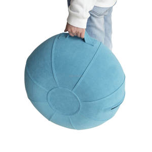 Housse de Coussin de Siège Gonflable avec Poignée <span class=keywords><strong>pour</strong></span> Bureau Hôtel <span class=keywords><strong>Yoga</strong></span> Ball Chair Méditation Balance Ball Commodité Confort à l'Esprit - Product Image 2