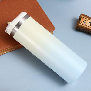 Botella de agua al vacío de acero inoxidable de Color degradado al por mayor, <span class=keywords><strong>chanclas</strong></span> rectas delgadas, termo, taza para viaje - Product Image 5