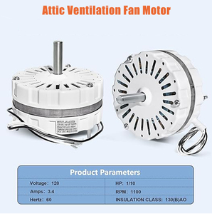 F0510B2944 F0510B2536 120V 1100RPM 1/10HP 1/4 "sin reemplazo de eje para Motor de ventilador de techo de la serie 1800 y 2000 - Product Image 3