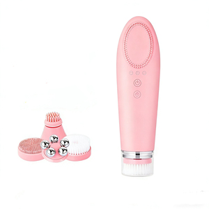 Appareil de soin de la peau, brosse nettoyante pour le visage en silicone souple imperméable, masseur facial, brosse nettoyante électrique - Product Image 1